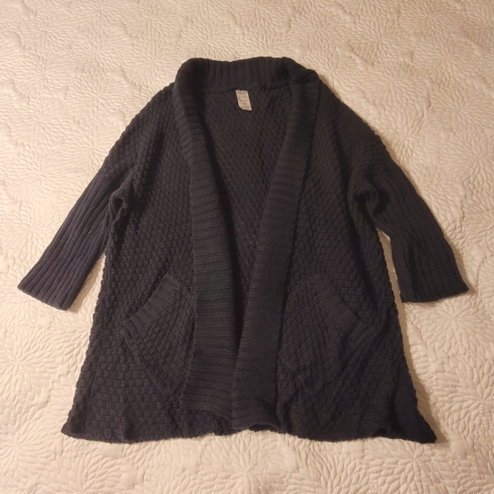 Navy shawl cardigan L / XL